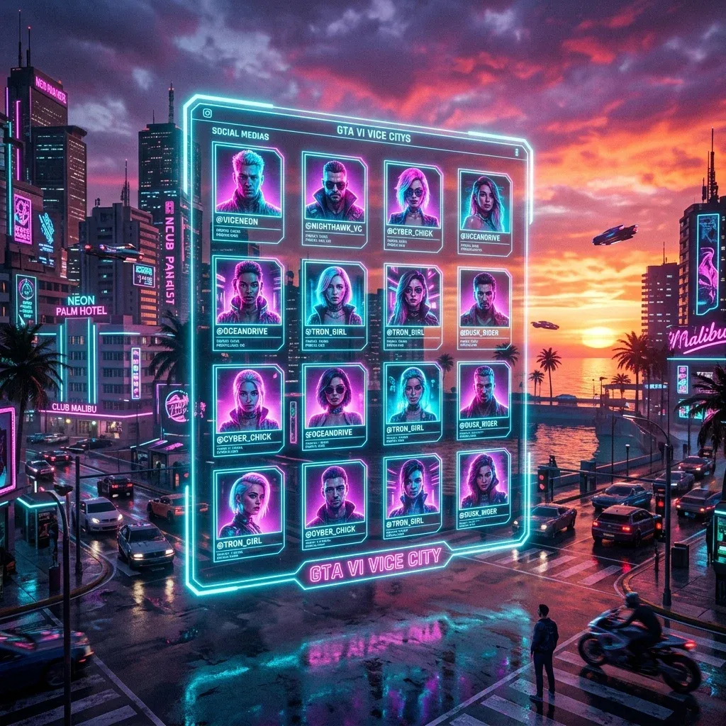 Коллекция аватарок GTA 6 для соцсетей