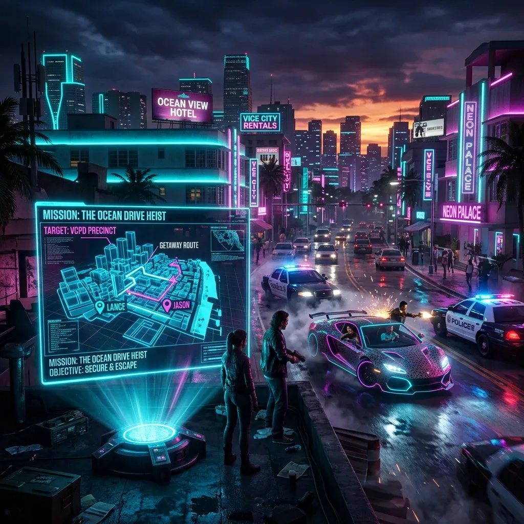 Сюжет GTA 6 — криминальная история Вайс-Сити